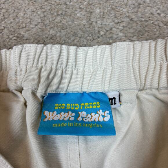 Big Bud Press Work Pants White Women's Medium Blue Label - Picture 4 of 10